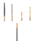 Pro Grade Airgun Cleaning Kit For.177 And.22 Calibers With Cotton Mops Nylon Brushes Flex Cable Brass Jags and Patch Holder components