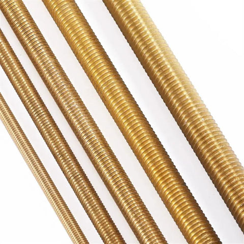 Heavy Duty Brass Full Threaded Rod Badass All Thread Bar For Machinery Mounting Precision Cut Threads In Multiple Sizes Top Shelf Hardware For Handling Tough Shop Tasks And Fabrication Projects
