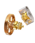 All Metal Filament Feed Gear Set For P2S Extruder Upgrade with brass reducer and aluminum idler arm, 3D printer parts