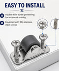 Mini Fixed Caster Wheels Set For Small Furniture And Appliances Low Profile Non Swivel Rubber Casters With Steel Top Plate And Screws