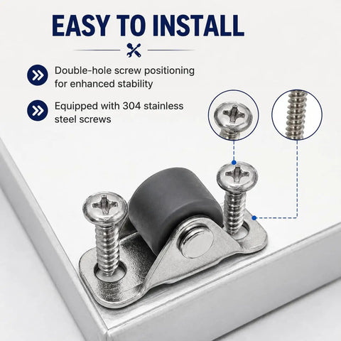 Mini Fixed Caster Wheels Set For Small Furniture And Appliances Low Profile Non Swivel Rubber Casters With Steel Top Plate And Screws