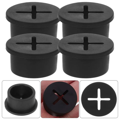 20Pcs Black Round Rubber Grommet Kit For Cable Holes Tough Pro Grade Weatherproof Wire Grommets With Easy Install For Protecting Cables And Wires From Dust And Abrasion, black rubber grommets
