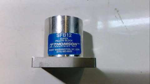 Super Flanged Closed Pillow Block Bearing With Self Aligning Design For End Supported Use On Three Quarter Inch Shaft, SFB12 model.
