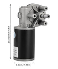 Side view of 24V 80W 220RPM Brushed DC Gear Reduction Motor With Left Position Mount High Efficiency Gearbox SDX20U