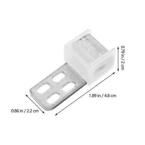 Heavy Duty Sofa Spring Clips Upholstery Repair Kit Zig Zag Spring Retainer showing a carbon steel clip for couch seat repair, 4.8 cm long.