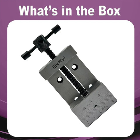 Mini Steel Vise Clamp for Precision Workholding, 2 Inch Jaw, 50 Mm Opening, Built Tough for Milling and Drilling