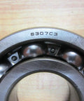 6307 C3 Single Row Radial Ball Bearing 35X80X21MM Open Design showing inner race and steel balls.