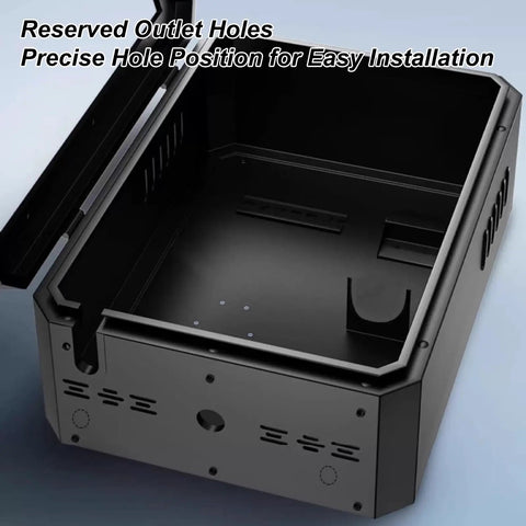 Badass Outdoor Lockable Cabinet For EV Chargers featuring reserved outlet holes and precision design for easy installation.