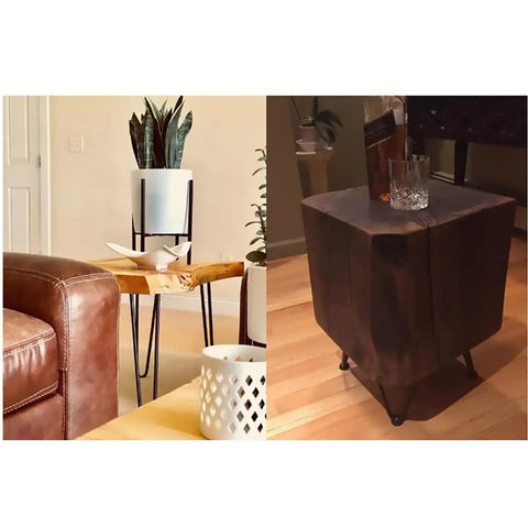 Adjustable Black Iron Furniture Legs 35 Cm Tall for DIY Kitchen and Dining Tables, Sofas and Cabinets supporting wooden furniture