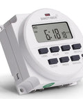 12/24 Volt DC Timer Switch With 7 Day 24 Hour Programmable Time Relay Clock For Panel Mount Use With Countdown Off Function