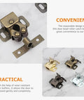RV Cabinet Door Catch With Double Roller Golden Latch Noise Reducing Soft Close Easy Install, bronze-tone, multiple colors