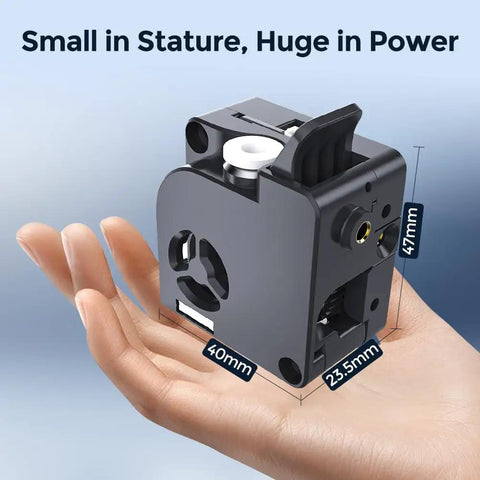 K2 Plus Combo Extruder Kit Sweet Upgrade With Built In Filament Break Sensor For 3D Printers Like K2 Plus And K2 Pro Zero Distance Feed Design Easy Install Durable Feeding System And Smooth Printing Performance, 47x40x23.5mm black extruder kit in hand