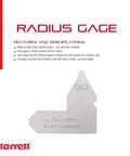 Radius Gauge For Convex And Concave Radii Stainless Steel 0.060 Inch Radius Gauge With Inch Reading For Carpenters And Construction Pros