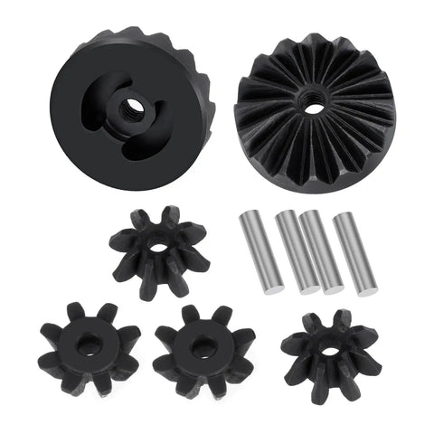 Steel Front And Rear Differential Gear Upgrade for ARRMA 1/14 Mojave And 1/18 Granite GROM RC Cars, gear pieces visible