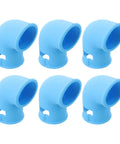Sky-blue Silicone Steam Diverter For Pressure Cooker High Temperature Resistant Exhaust Vent Tube 6 Pieces Set