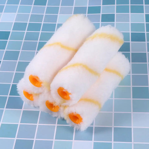 Thirty Mini Paint Roller Sleeves High Density Cotton Refills For Tight Corners Baseboard Trim Makes Detail Work A Cinch While Keeping Your Coats Smooth Operator Grade stacked together.