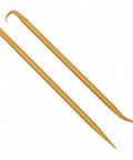 Brass Pick Kit With 2 Durable Picks And 4 Tip Styles For O Ring And Seal Removal Perfect For Scuba Gear Auto Repair And DIY Maintenance Built To Last Scratch Free On Sensitive Surfaces, two brass picks on white background