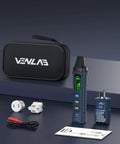 All In One Circuit Breaker Finder With LCD Display GFCI Outlet Tester And Electrical Tracer Tool 90 To 130 Volt NCV Test Flashlight Carrying Case And Adapter With Alligator Clips, kit with case