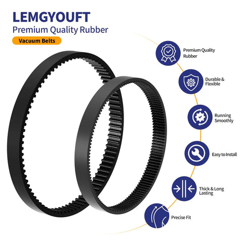Replacement Belt Set For ProHeat 2X Revolution Pet Pro Carpet Cleaner Fits 1986 1548 1551 2007 1964 2007P Replaces