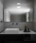 Upgrade Your Bathroom With A Sleek 15.7 Inch Vanity Light Fixture, 5W LED Cool White 6000K, above modern bathroom mirror