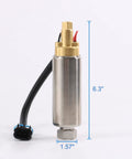 Electric Fuel Pump Replacement For Mercury Mercruiser Marine Carbureted Engines Low Pressure 4.3L 5.0L 5.7L V6 V8 Replaces 935432 18-8868 With Gasket Kit showing dimensions