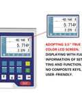Heavy Duty Lcd Optical Linear Scale Digital Readout For Small Lathe Milling Machines Delivered As Plug And Play Setup With Badass Precision And Crisp Multi Function Display Yh8003a showing 3.5" LCD with precise readings.