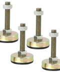 Heavy Duty Adjustable Leveling Feet For Heavy Furniture And Garage Equipment 4 Pack Non Slip Thickened Carbon Steel support legs.