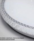 Close-up of All In One 36W LED Ceiling Light With Bluetooth Speaker Remote Control Timable RGB Color Changing Modern Flush Mount