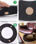 No Slip Rubber Furniture Pads For Recliners And Swivel Chairs Anti Slide Floor Protectors 25.2 Inch Base