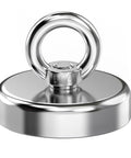 Heavy Duty Neodymium Rare Earth Fishing Magnet With 90 Pounds Pulling Force, Round Magnet With Lifting Eye Bolt