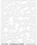 Knockdown Texture Stencil Set Medium For Walls And Ceilings, durable reusable plastic design, multi color coded, 8 by 10 inch size.