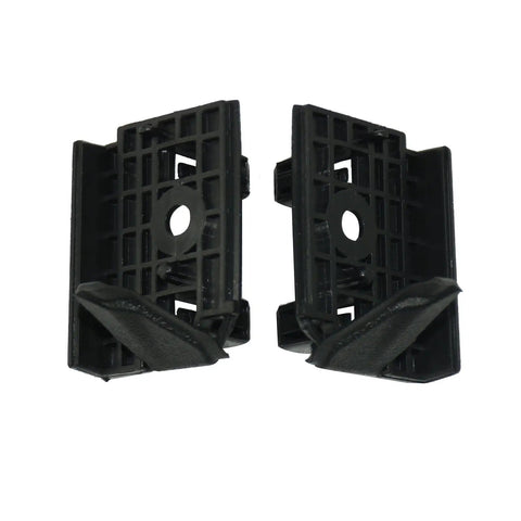 Heavy Duty Front Fender Bracket Support Holders Pair Left And Right Bolt In Replacement For Tesla Model 3 2017 To 2021, black plastic brackets.