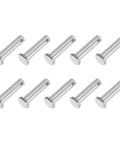 Single Hole Clevis Pins 6 X 30 Millimeters, 304 Stainless Steel, Flat Head, Heavy Duty Build, 10 Pack displayed systematically