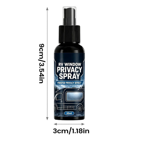 Glass Frosting Spray | 3 Pieces 30ml Anti-Glare Translucent Privacy Agents in 30ml spray bottle, designed for RV window privacy.