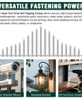 Number 12 By Three Quarter Inch Pan Head Torx Self Tapping Screws Made From 304 Stainless Steel deliver secure fastening in various applications.