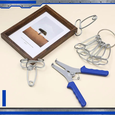 Premium Miter Spring Clamps Kit With Heavy Duty Spring Loaded Pliers For Easy One Hand Woodworking Frame Building Trim Moldings And Wood Projects, metal frame clamp set