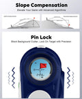 Golf Range Finder With Slope And 1200 Yards, 6x Magnification Laser Rangefinder, Magnetic With Flag Pole Lock And Vibration