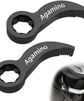Beefy Heavy Duty Pry Bar Wrench Adaptor Head For Half Inch Ratchet, Crowbar Attachment With Adjustable Angles shown in use