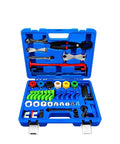 Heavy Duty 45 Piece Quick Release Hose Disconnect Tool Set For Automotive AC Fuel And Transmission Line Removal No Sweat Grind Ready Mechanic Essentials in blue toolkit.