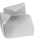 Close-up of wall mounted power plug organizer rack aluminum holder