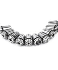 Get Ready With This Premium 10pc ER20 Spring Collet Set Made From Tough 65Mn Steel, showing collets arranged in a curve.