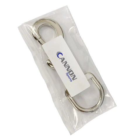 Heavy Duty Tetherball Swivel Snap Hook Eye Bolt Clip For Pole Mounts Durable Rope Attachment Hardware Quick Connect Tetherball Accessory Strong Gate Release Link Pro Grade Playground Sports Gear, nickel-plated steel in package