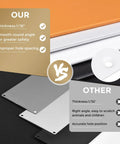 Comparison of Tough As Nails Door Push Plate With Kickproof Reinforcement and Tight Security Guard for Main Entrance Protection.