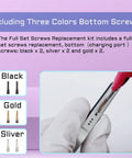 Pro DIY Fix Kit For IPhone 12 Pro Screws And Full Internal Bracket Set With Precision Screwdriver for black, gold, silver screws.