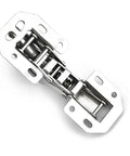 Detail view of 90 Degree No Drill Cabinet Hinge With Soft Close For Cupboard Doors, Hydraulic Hinges With Screws, Easy Install, Quiet Closures