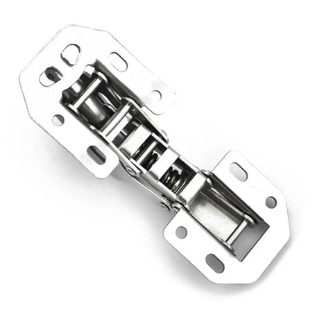 Detail view of 90 Degree No Drill Cabinet Hinge With Soft Close For Cupboard Doors, Hydraulic Hinges With Screws, Easy Install, Quiet Closures