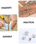 Two Set Dowel Centering Tool Kit For Precise Alignment In Woodworking Projects Dowel Pin Centering Plugs For Accurate Hole Marking Steel Construction Drill Center For DIY Furniture And Carpentry, steel plugs set
