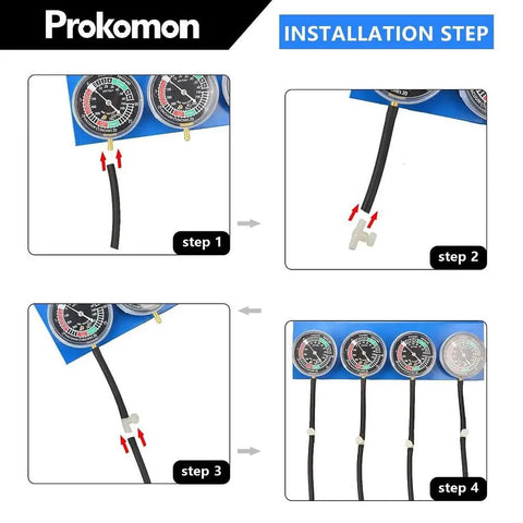 Motorcycle Carburetor Synchronizer Tool Kit For Quick Diagnosis And Precise Tuning On 2 And 4 Cylinder Bikes So You Can Dial In Timing And Get Your Ride Running Clean From Misfires Leaks And Fuel Mixture Issues. installation step guide with vacuum gauges