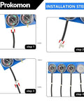 Vacuum Carburetor Synchronizer Tool For 2 Or 4 Cylinder Motorcycles With 4 Gauge Meters Quick Diagnostic Carb Sync Kit For Twin And Multicylinder Bikes Durable Construction Easy Dial Adjustment installation steps