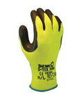 STEX300 S-Tex Hi-Viz Steel-Blend Work Gloves with Latex Palm, ANSI Cut Level 4, Large, Black, Pack Of 12 for Tough Grips